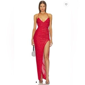 x REVOLVE Brigitte Gown in Red